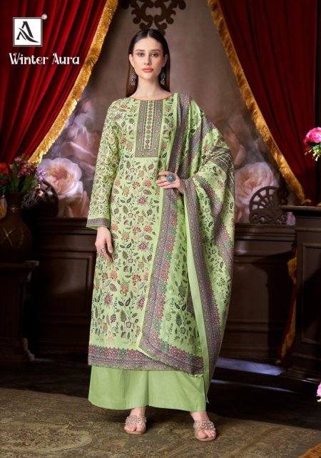 Winter Aura By Alok Viscose Pashmina Dress Material 